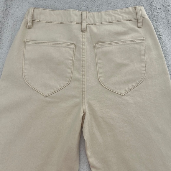 Beige High Rise Jeans - Picture 2 of 3